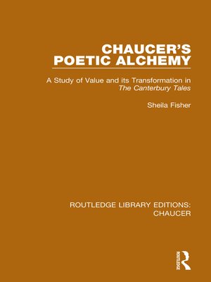 cover image of Chaucer's Poetic Alchemy